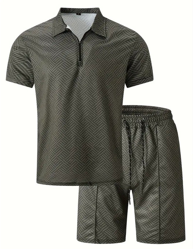 Polo Shirt Sports Short Sleeve Shorts Suit For Men